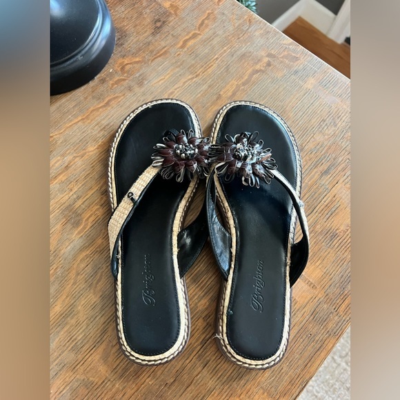 Brighton Shoes - Brighton orchard brown/espadrille sandal size 7 M